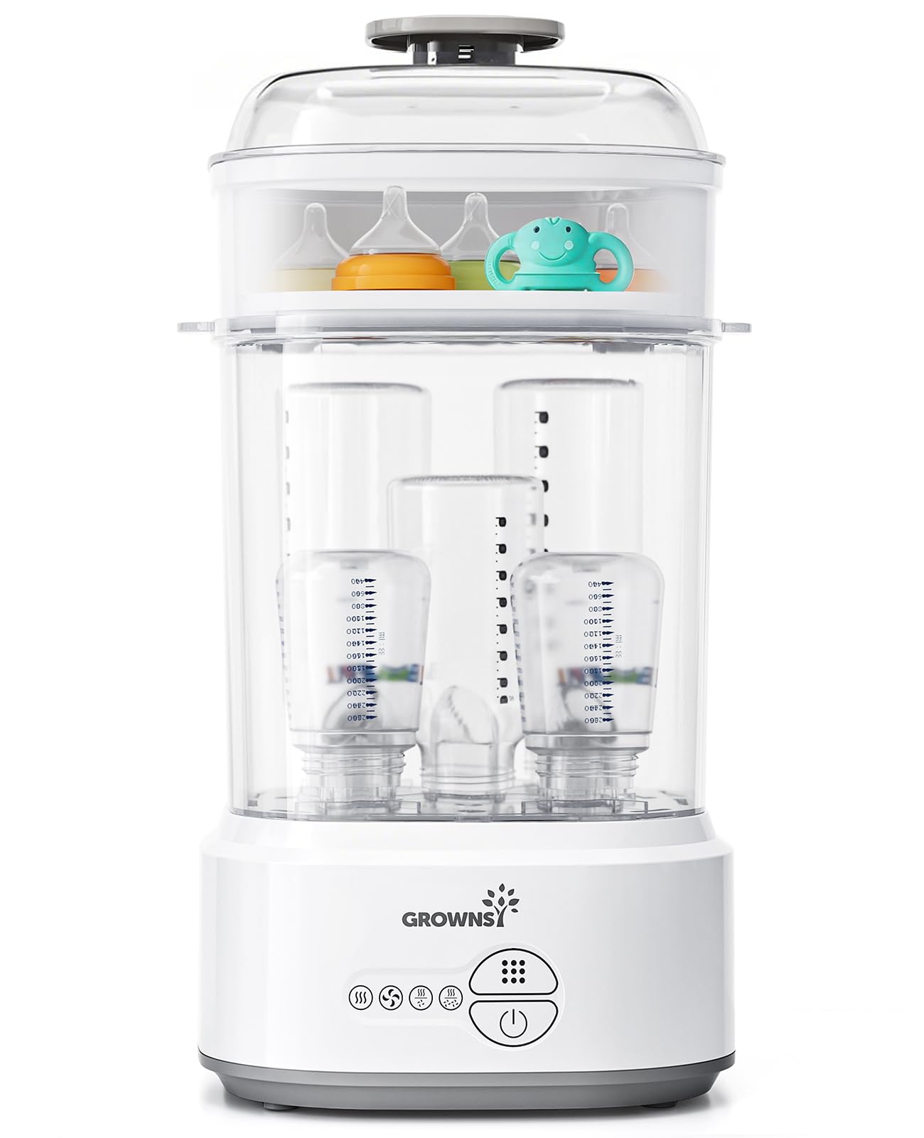 GROWNSY Compact Bottle Sterilizer & Dryer – Baby Bottle Sanitizer
