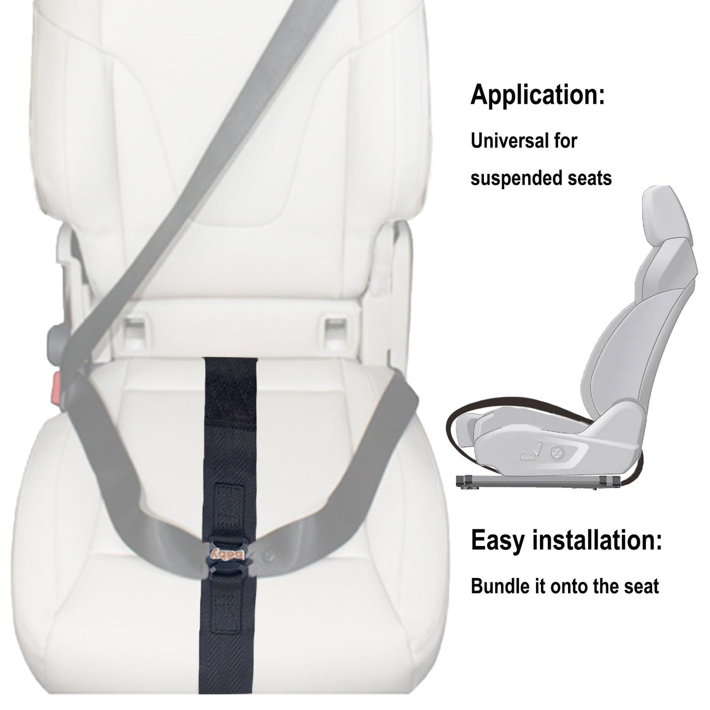 Pregnancy Bump Strap Adjuster – Seat Belt Comfort Protector
