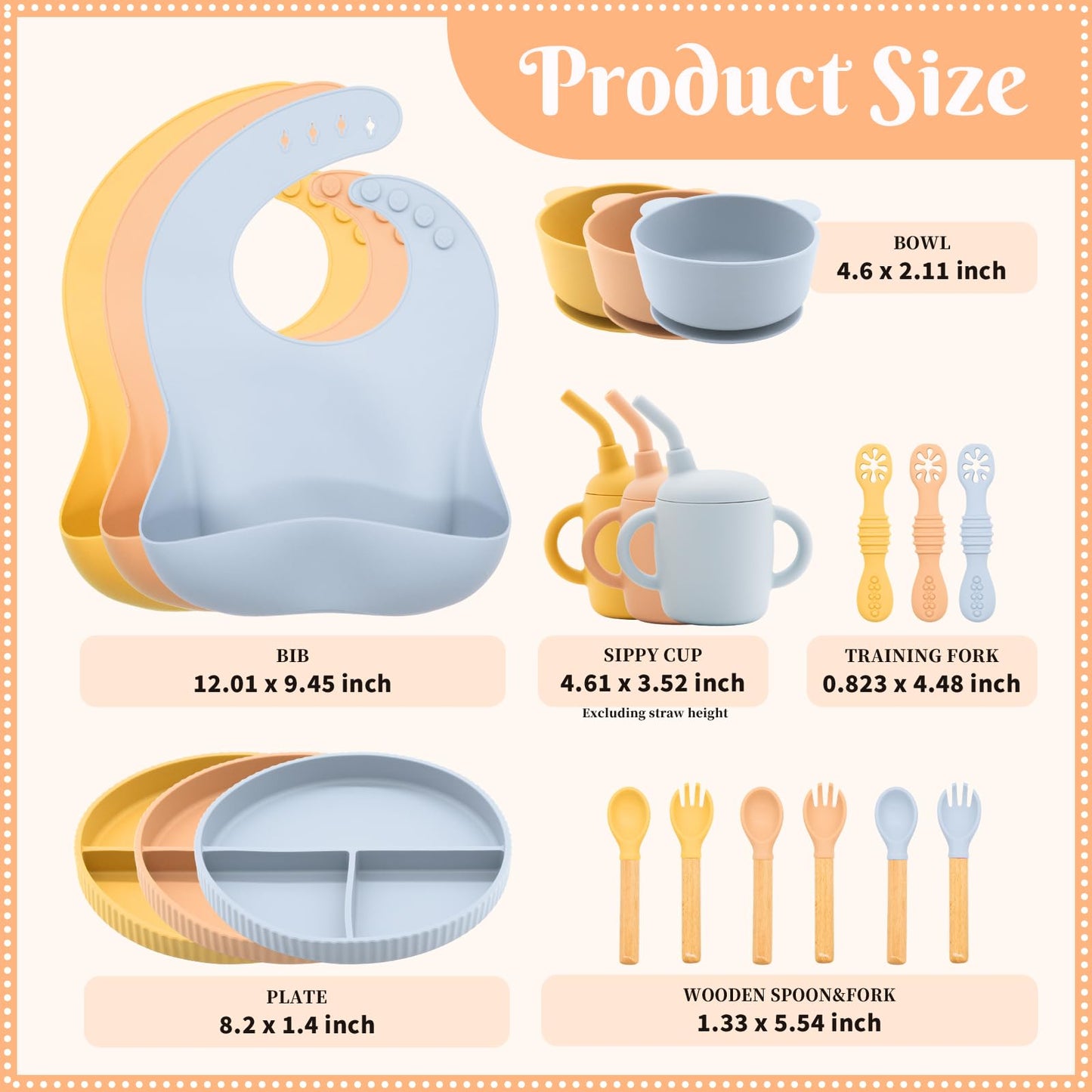Silicone Baby Feeding Set – 21 Pcs BPA-Free Weaning Essentials for Newborns & Toddlers