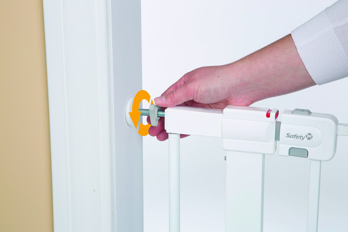 Safety 1st Extra Wide Baby Gate with Door – 36" Tall, Easy Install, Child & Pet Safety