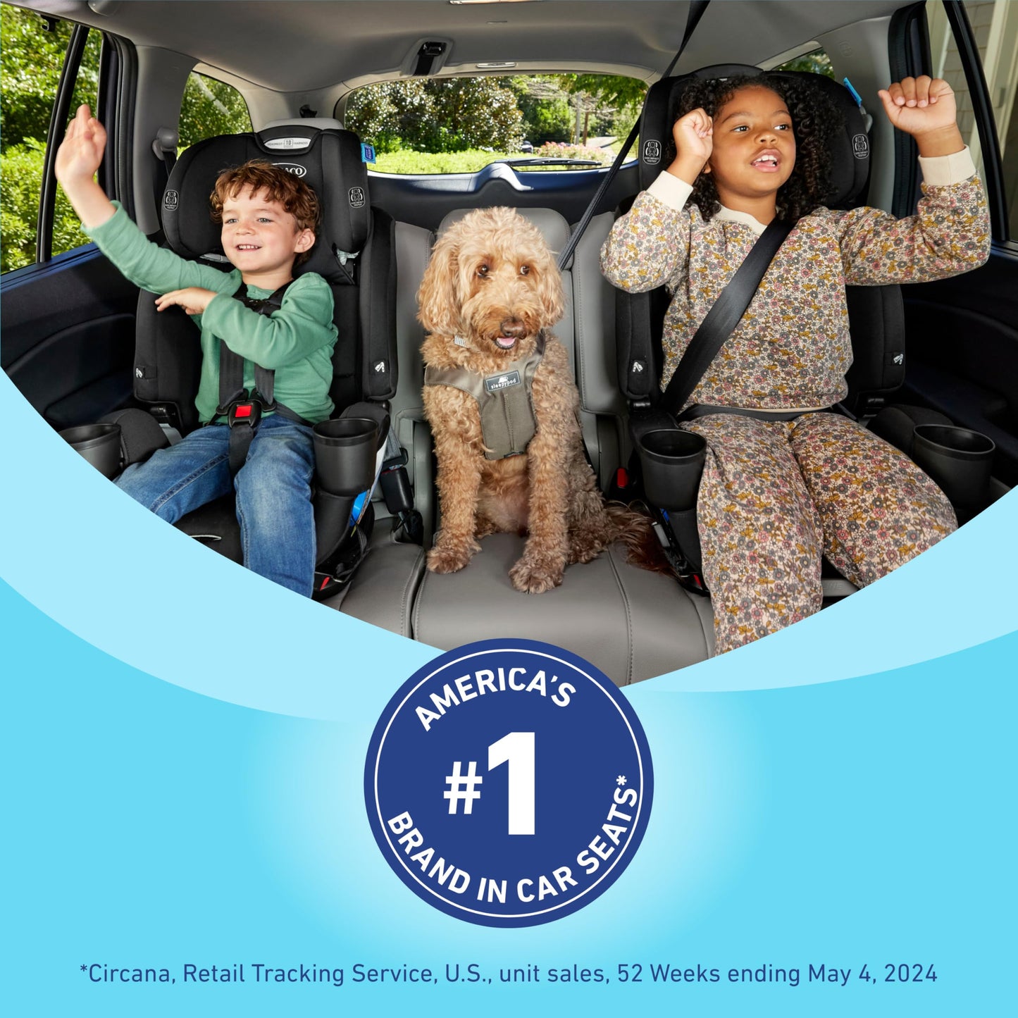 Graco Extend2Fit Kenzie Convertible Car Seat (Infant to Toddler, 4–65 lb)