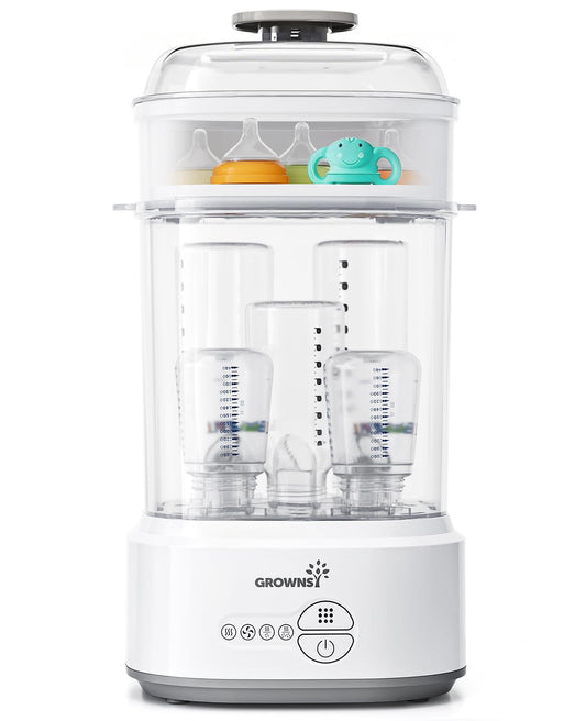 GROWNSY Compact Bottle Sterilizer & Dryer – Baby Bottle Sanitizer