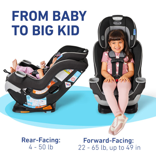 Graco Extend2Fit Kenzie Convertible Car Seat (Infant to Toddler, 4–65 lb)